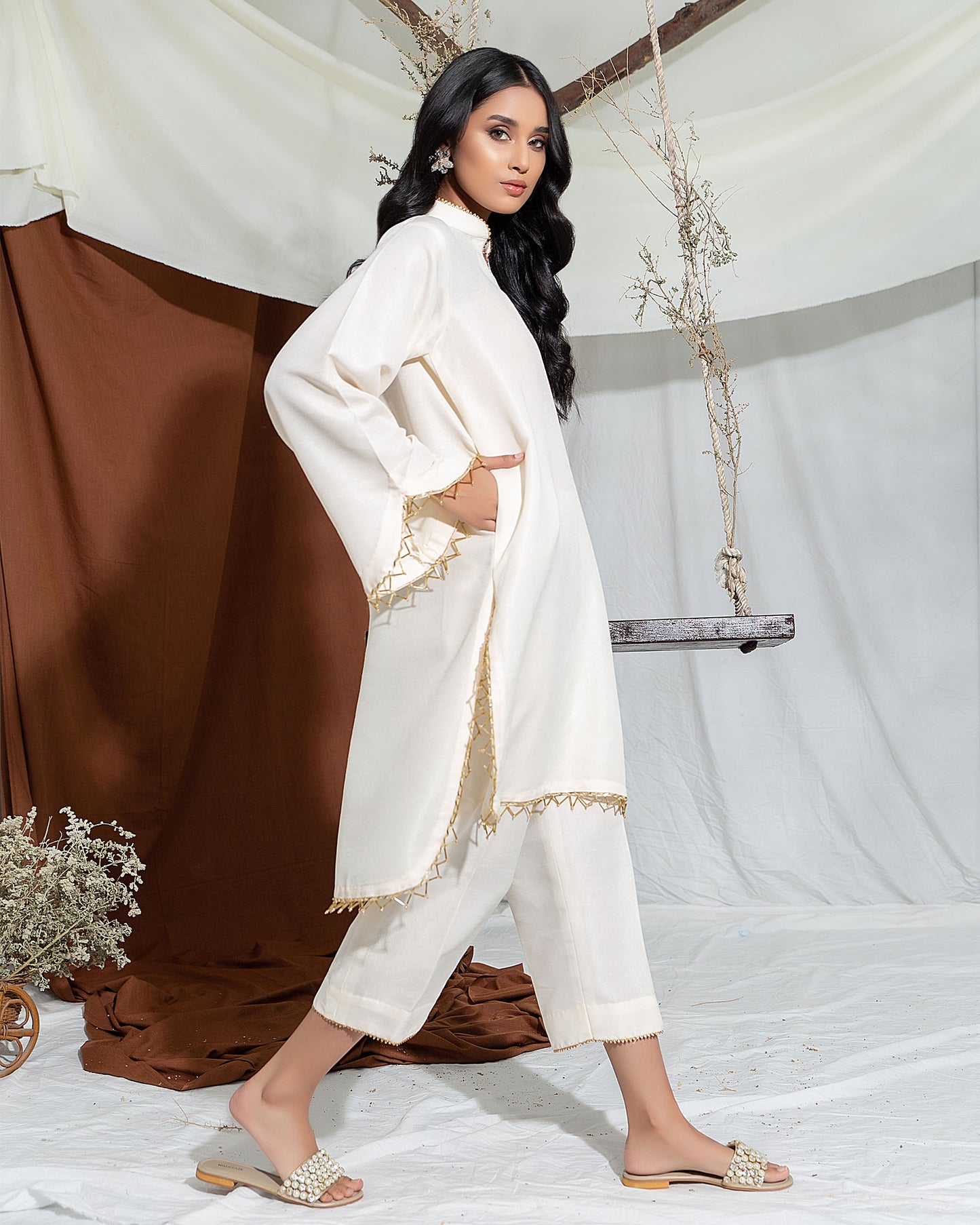 Ivory suit - 2pc