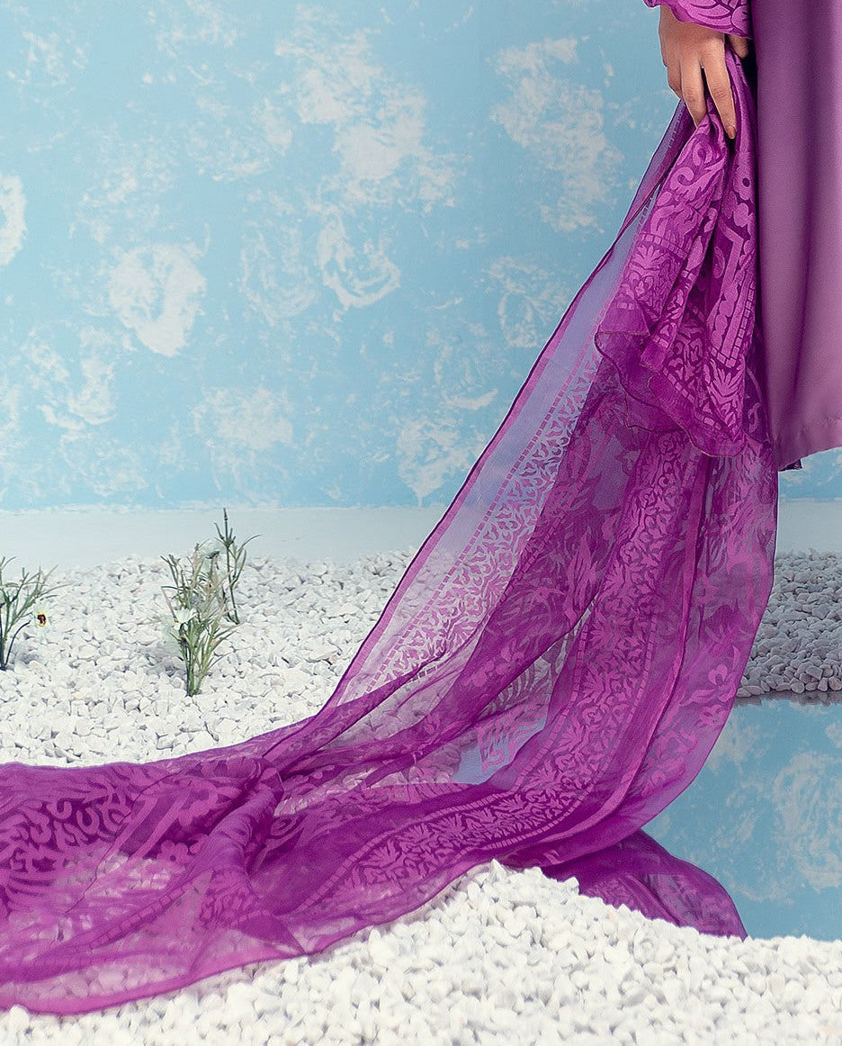 Purple Dupatta