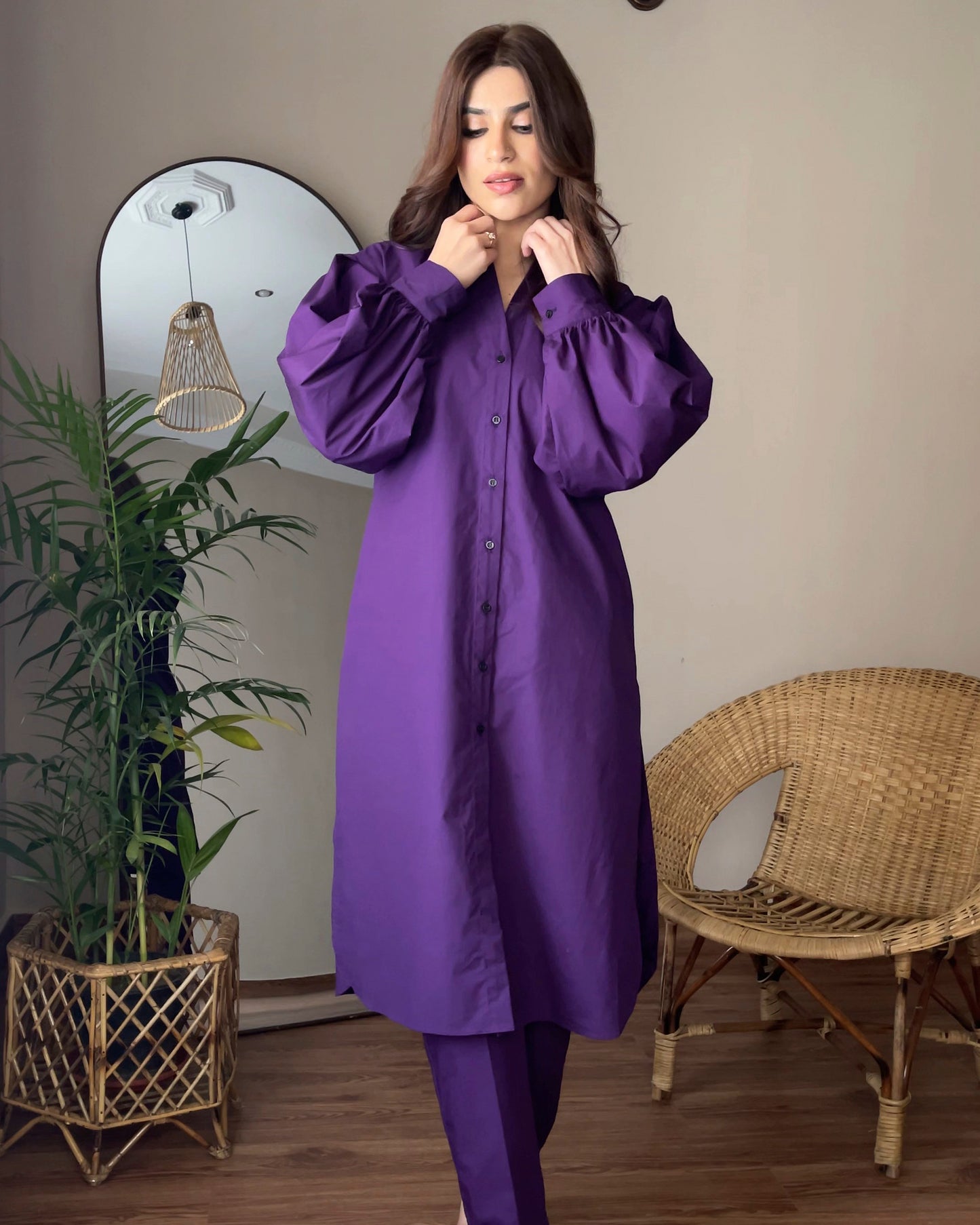 Plum noir Co-ord Set