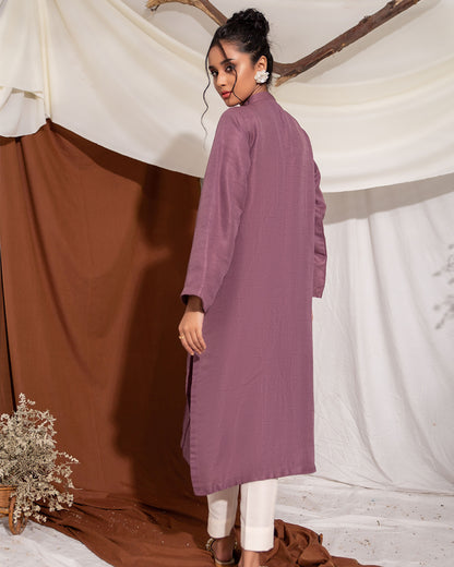 Purple kurta - 1pc