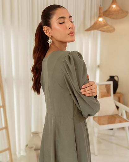 Olive Long Dress