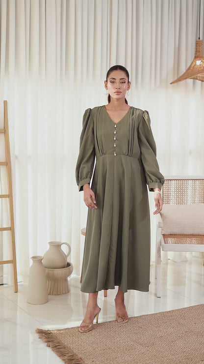 Olive Long Dress