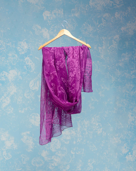 Purple Dupatta